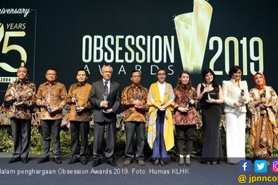 Selamat, Menteri dan Sekjen KLHK Raih Obsession Award 2019 - JPNN.COM
