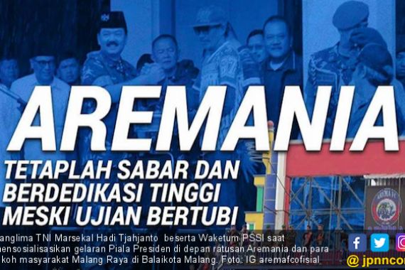 Panglima TNI dan Waketum PSSI Semarakkan Piala Presiden di Malang - JPNN.COM
