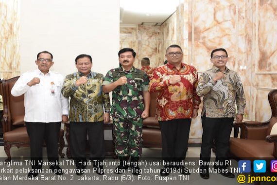 TNI Siap Bantu Bawaslu RI Demi Kelancaran Pemilu 2019 - JPNN.COM