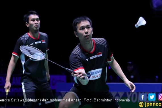 Blibli Indonesia Open 2019: Sempat Tidak Tenang, Ahsan / Hendra Akhirnya Menang - JPNN.COM