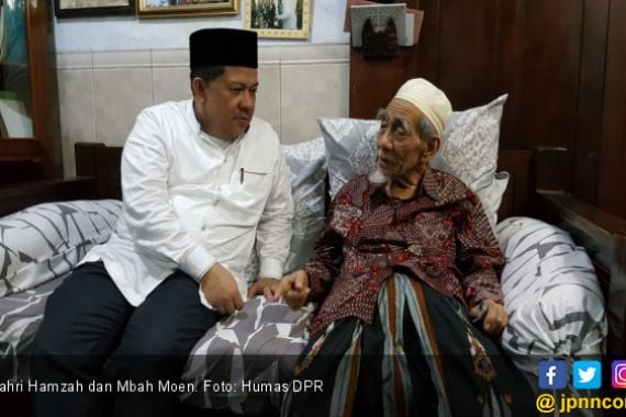 Bertemu Mbah Moen, Fahri Hamzah Dinasihati Menjaga Agama dan Negara - JPNN.COM