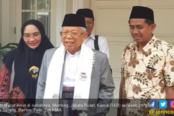 Tanpa Beban Jelang Debat, Kiai Ma'ruf Perkuat Dukungan di Banten - JPNN.COM