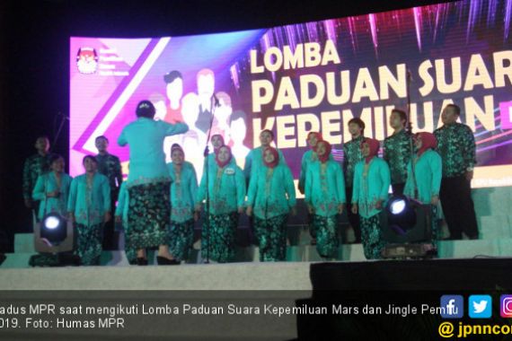  Setjen MPR Ikut Lomba Paduan Suara Kepemiluan 2019 - JPNN.COM