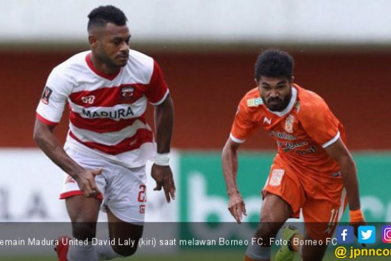 Madura United 1-0 Borneo FC: Pahlawan Itu Bernama David Laly - JPNN.COM