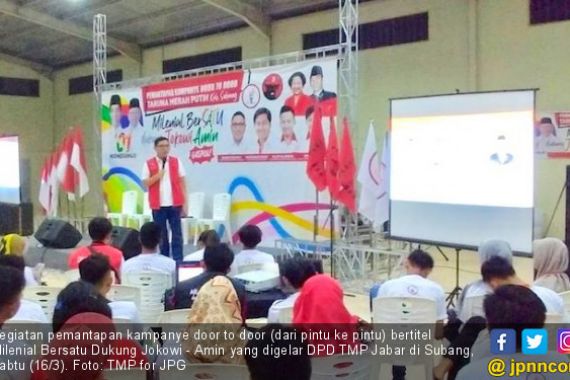 TMP Bujuk Milenial Jabar Majukan Indonesia Bersama Jokowi - Ma'ruf - JPNN.COM