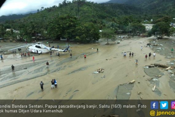 Banjir Surut, Bagaimana Kondisi Penerbangan di Bandara Sentani? - JPNN.COM
