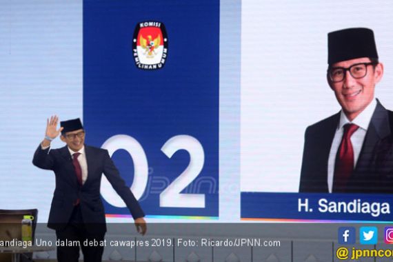 Debat Cawapres 2019: Sandi Singgung Soal Tenaga Kerja Asing dan Honorer - JPNN.COM