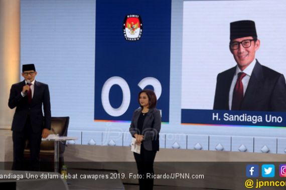 Sandi Pamer Program Rumah Siap Kerja dan OK OCE di Debat Cawapres 2019 - JPNN.COM