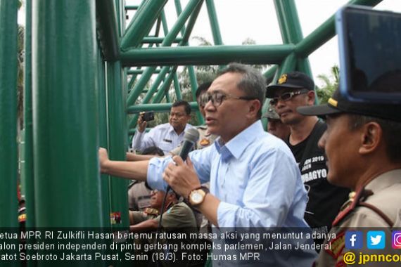 Temui Pedemo, Ketua MPR Ajak Ciptakan Pemilu yang Damai dan Menggembirakan - JPNN.COM