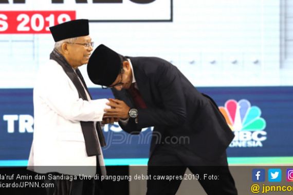 Beda Ma'ruf Amin dan Sandiaga Uno soal SDM Tenaga Kerja Mumpuni - JPNN.COM