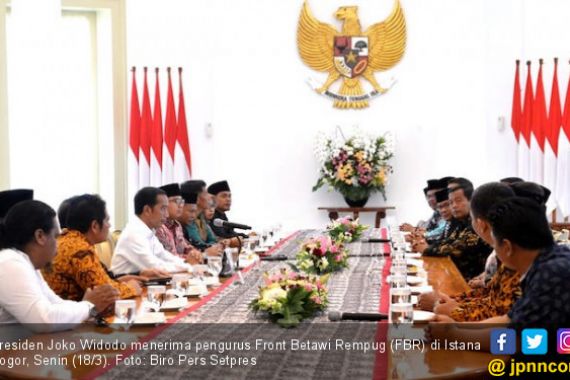 Temui Presiden Jokowi, FBR Sampaikan Terima Kasih Masyarakat Betawi - JPNN.COM
