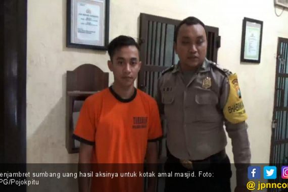 Rampas Tas Isi Uang, Jambret Bagi untuk Istri, Anak Yatim dan Kotak Amal Masjid - JPNN.COM