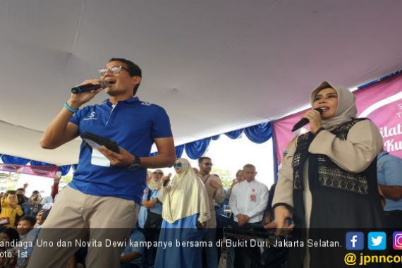 Sandiaga Uno Ajak Warga Jakarta Pilih Novita Dewi - JPNN.COM