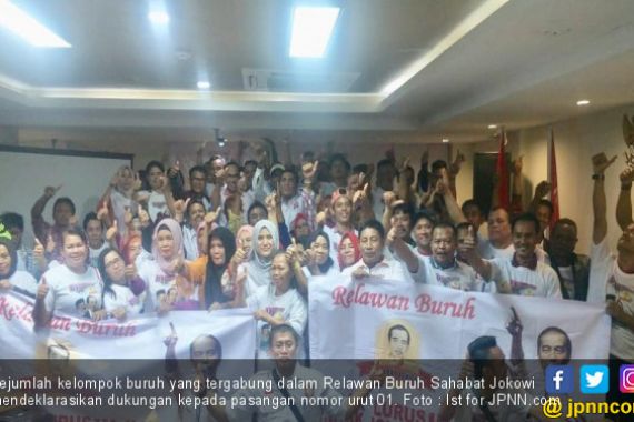Ratusan Buruh Deklarasikan Dukungan untuk Jokowi - JPNN.COM