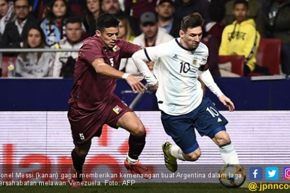 Argentina Dipukul Venezuela, Lionel Messi Cedera - JPNN.COM