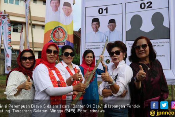 Perempuan Bravo 5 Bidik Pemilih Pemula Menangkan Jokowi - Ma'ruf di Banten - JPNN.COM