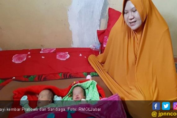 Bayi Kembar di Bandung Barat Diberi Nama Prabowo - Sandiaga, Kenapa Bukan Jokowi - Ma'ruf? - JPNN.COM