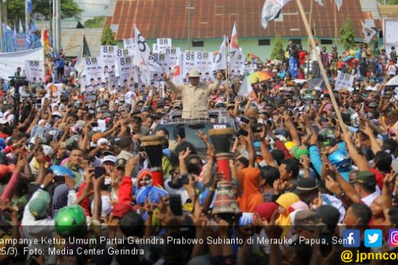 Berkampanye di Merauke, Prabowo Bercerita soal Jelajah Rawa - JPNN.COM