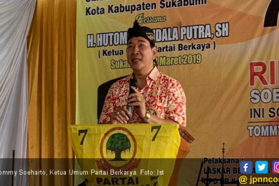 12 DPD Partai Berkarya Sumsel Kirim Surat Penting ke Tommy Soeharto - JPNN.COM