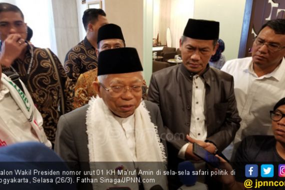 Ma'ruf Amin Senang Dianggap Lebih Terkenal dari Sandiaga - JPNN.COM