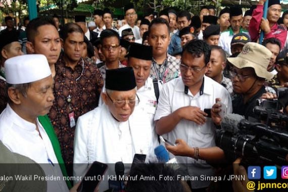 Prabowo Janjikan Jabatan Menteri, Kiai Ma'ruf: Menang Saja Belum - JPNN.COM