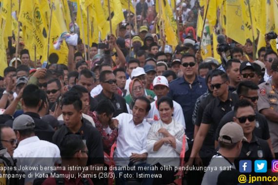Kampanye di Sulbar, Jokowi Janji Selesaikan Pembangunan 3 Ruas Jalan di Mamuju - JPNN.COM
