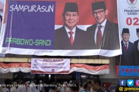 Kampanye Terbuka Prabowo di Bandung, Mas AHY: Sampurasun, Ayo Menangkan 02! - JPNN.COM