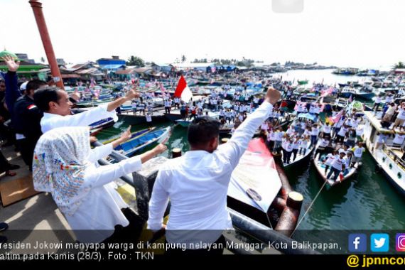 Sambutan Unik Nelayan Balikpapan untuk Jokowi - JPNN.COM