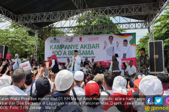 Kampanye di Basis Prabowo, Kiai Ma’ruf Amin Pede Raih 70 Persen - JPNN.COM