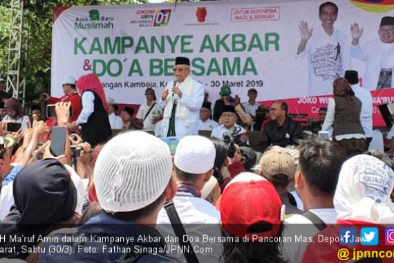 Bismillah, Kiai Ma'ruf Ajak Warga Depok Menangkan Jokowi - JPNN.COM