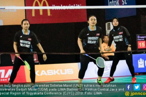 Tekuk UGM, Putri UNS Juara LIMA Badminton CJYC 2019 - JPNN.COM