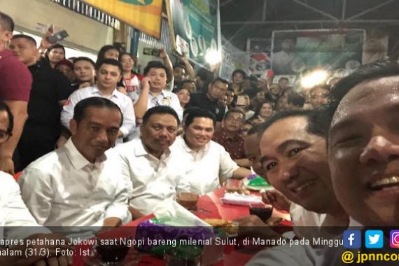 Jokowi Sempatkan Ngopi Bareng Repnas Sulut - JPNN.COM