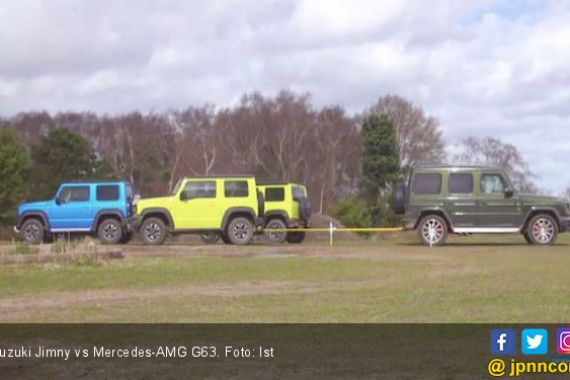 Adu Kuat Suzuki Jimny Vs Mercedes AMG G63, Siapa yang Tangguh? - JPNN.COM