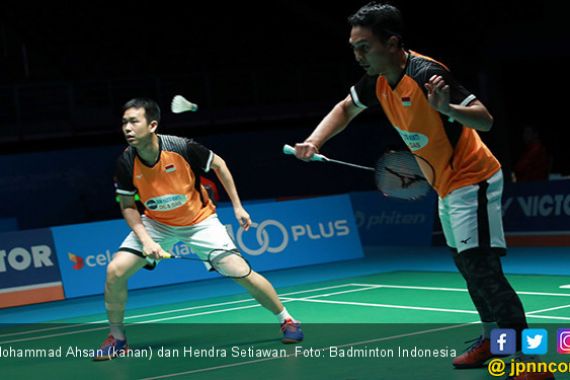 Kalah dari Tiang Listrik, Ahsan / Hendra Gagal ke Semifinal Malaysia Open 2019 - JPNN.COM