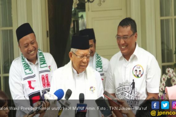 KH Ma'ruf Anggap Massa Prabowo Hari Ini Sama Seperti Kampanye Jokowi di 2014 - JPNN.COM