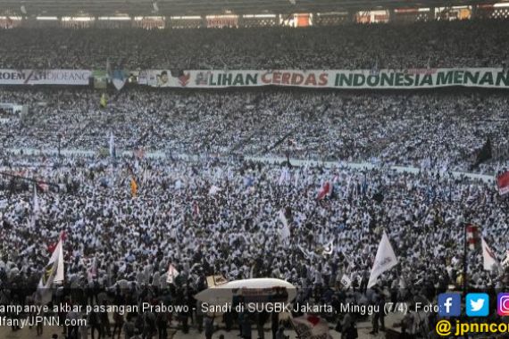 Kampanye Akbar Prabowo Cuma Dihadiri 1 Juta Orang, 10 Juta Lagi ke Mana? - JPNN.COM