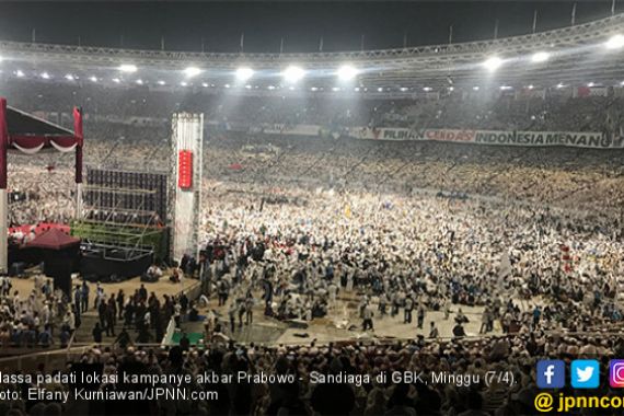 Massa Kampanye Prabowo – Sandi Membeludak, kok Hasil Survei Selalu Kalah? - JPNN.COM