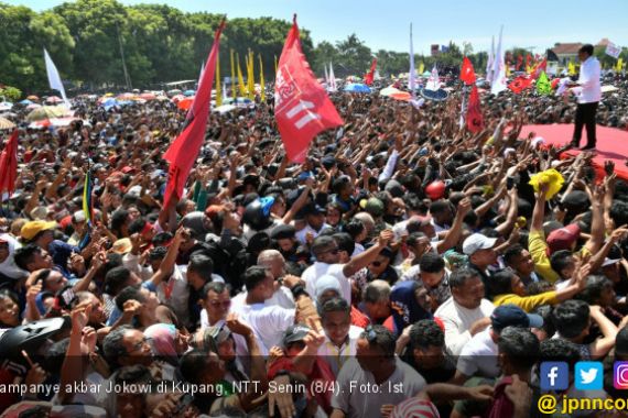 Kampanye Akbar di Kupang, Jokowi: Saya Cinta NTT - JPNN.COM