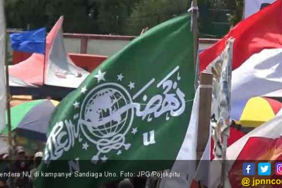  Nahdliyin Protes, Kampanye Terbuka Sandiaga Uno Pakai Bendera NU - JPNN.COM