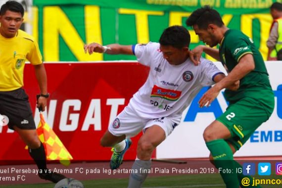 Persebaya 2 vs 2 Arema FC: Green Force Harus Kerja Keras di Leg Kedua - JPNN.COM