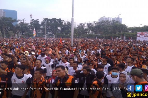 Puluhan Ribu Kader Pemuda Pancasila Sumut Pastikan Mendukung Jokowi - Ma'ruf - JPNN.COM