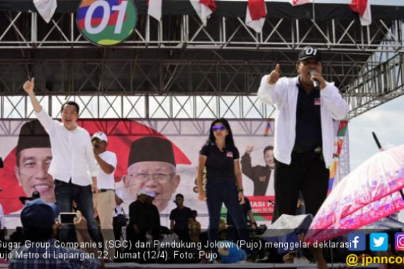 Sugar Group Companies dan Pujo Yakin Jokowi Raih 70 Persen di Lampung - JPNN.COM