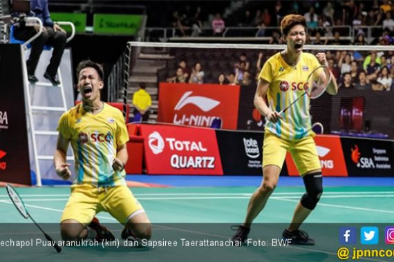 Ganda Campuran Thailand Ukir Rekor Hebat di Singapore Open 2019 - JPNN.COM