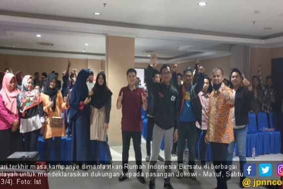 Hari Terakhir Kampanye, Milenial Bengkulu Deklarasi Dukung Jokowi - JPNN.COM