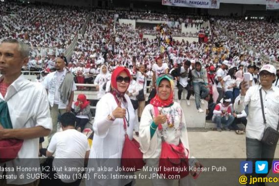 5 Ribu Honorer K2 Ikut Kampanye Akbar Jokowi di SUGBK - JPNN.COM