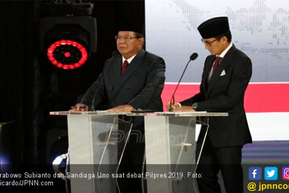Prabowo - Sandi Gelar Nobar Sidang Putusan Sengketa Pilpres 2019 di Kertanegara - JPNN.COM