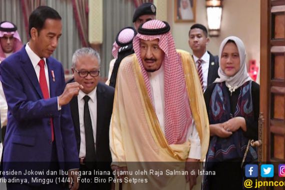 Bertemu Raja Salman, Jokowi dan Ibu Iriana Dijamu Makanan Khas Timur Tengah - JPNN.COM