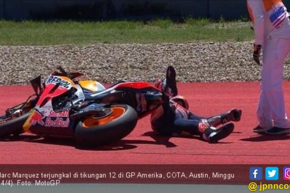 Usai GP Amerika: Marquez Terjungkal di Lintasan Hingga Klasemen MotoGP - JPNN.COM