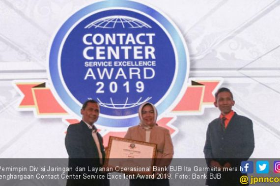 Bank BJB Raih Penghargaan Contact Center Service Excellent Award 2019 - JPNN.COM