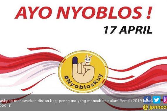 Nyoblos Kuy, Cashpop Tawarkan Diskon 50 Persen untuk Pemilih Pemilu 2019 - JPNN.COM